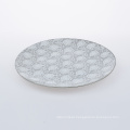 ceramic porcelain dessert plate with pad printing